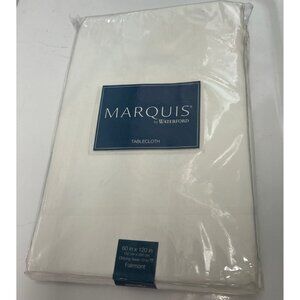 NEW Marquis By Waterford Tablecloth 60 X 120 Inch Oblong White Fairmont